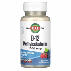 KAL, B-12 Methylcobalamin, 60 капсул (60 порций)