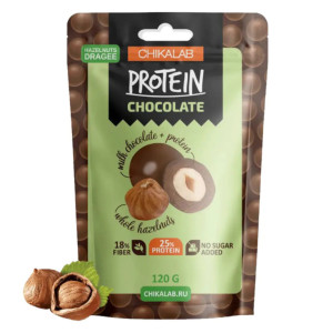 CHIKALAB, Фундук в шоколаде, 120 г