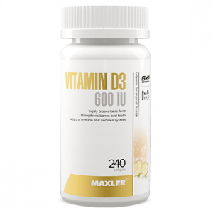 MAXLER, Vitamin D3, 240 ΠΊΠ°ΠΏΡ (240 ΠΏΠΎΡΡΠΈΠΉ)