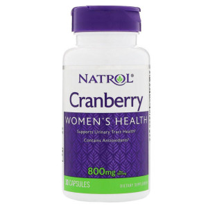 NATROL, Cranberry, 800 мг, 30 капс